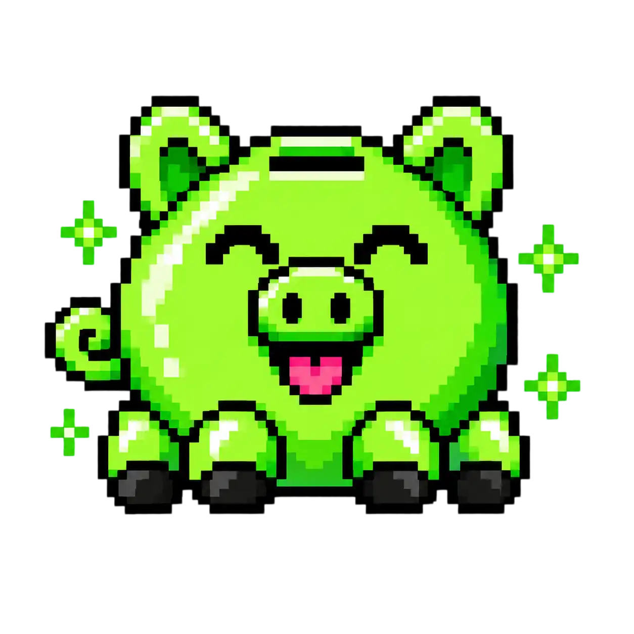 Green Piggy - Verdant Scrappy